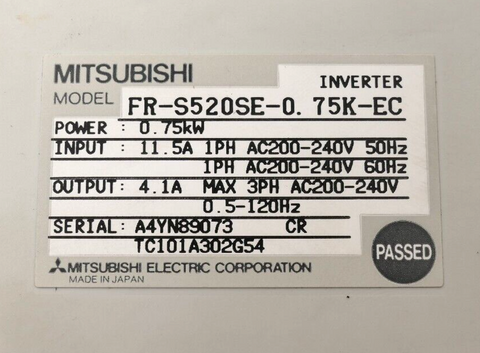 MITSUBISHI FR-S520SE-0.75K-EC