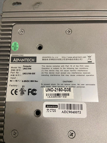 ADVANTECH UNO-2160-G3E