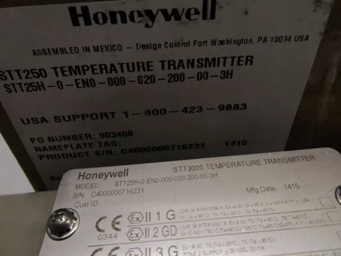 HONEYWELL STT25H-0-EN0-000-020-200-00-3H