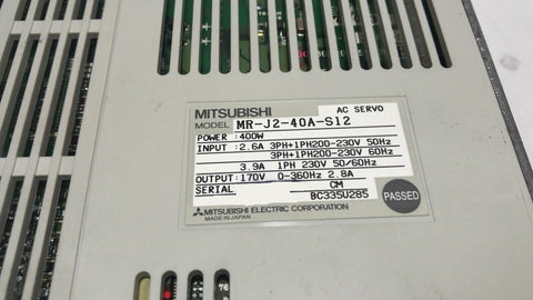 MITSUBISHI MR-J2-40A-S12