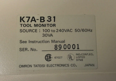 OMRON K7A-B31