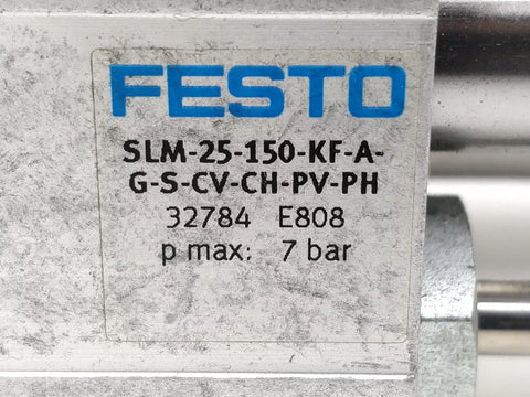 FESTO SLM-25-150-KF-A-G-S-CV-CH-PV-PH