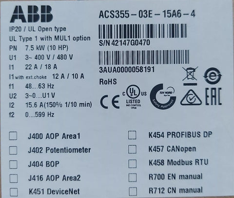 ABB ACS355-03E-23A1-4