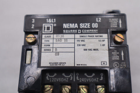 SCHNEIDER ELECTRIC SQUARE D 8536