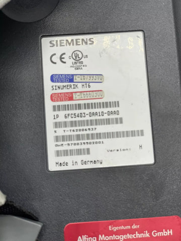 SIEMENS 6FC5 403-0AA10-0AA0