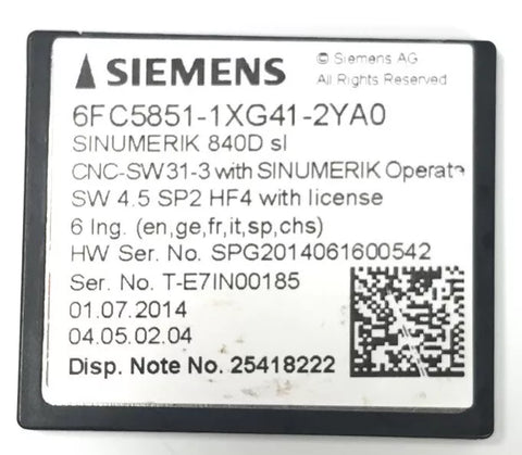 SIEMENS 6FC5851-1XG41-2YA0