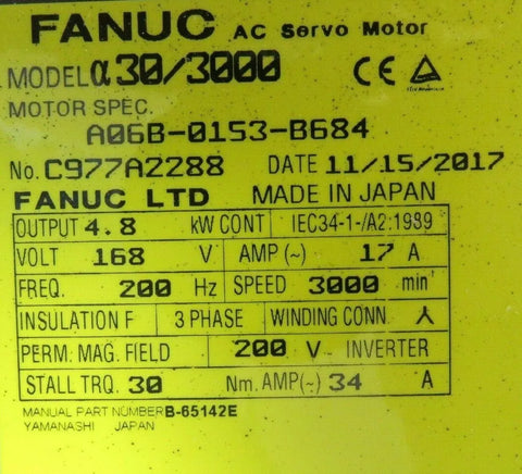 FANUC A06B-0153-B684