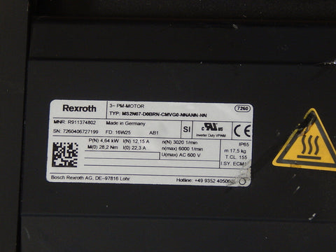 BOSCH REXROTH MS2N07-D0BRN-CMVG0-NNANN-NN