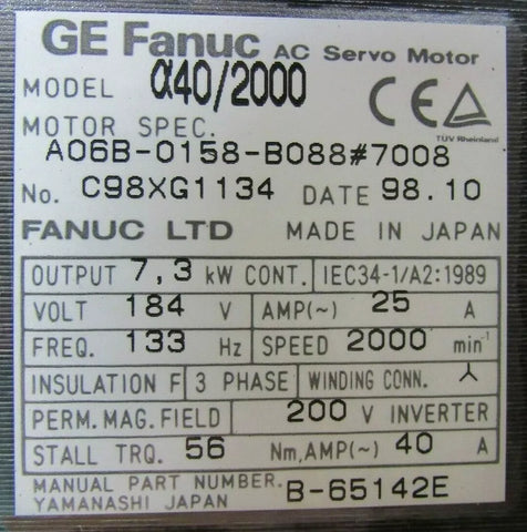 FANUC A06B-0158-B088#7008