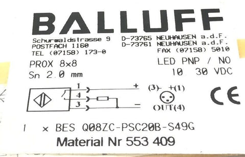 BALLUFF BESQ08ZC-PSC20B-S49G