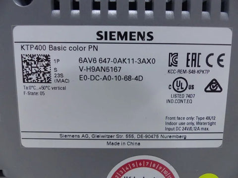 SIEMENS 6AV6647-0AK11-3AX0