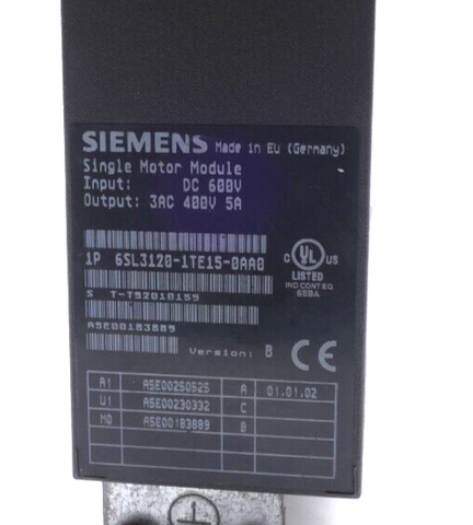 Siemens 6SL3120-1TE15-0AA0