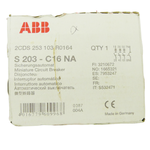 ABB S203-C16-NA