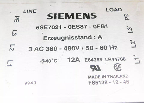 SIEMENS 6se7021-0es87-0fb1