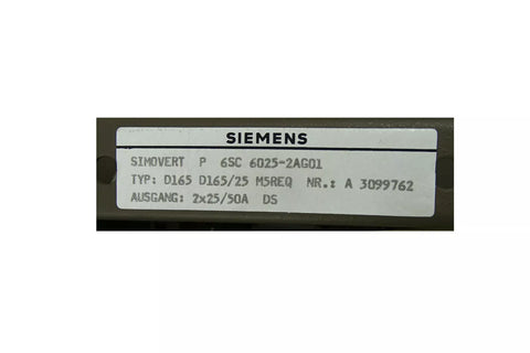 SIEMENS 6SC6025-2AG01