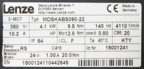 Lenze MDSKABS090-22