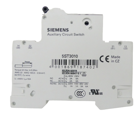 Siemens 5SY6102-7 + 5ST3010