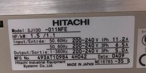 HITACHI SJ100-011NFE