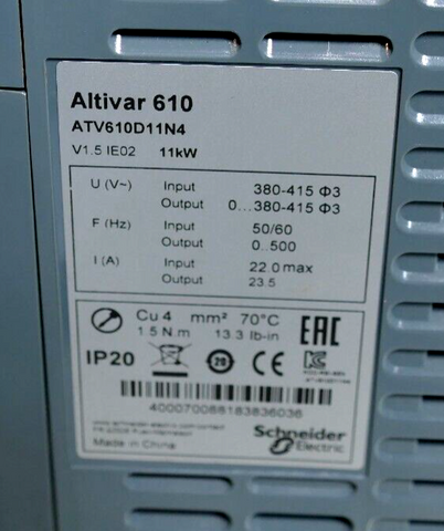 Schneider Electric ATV610D11N4