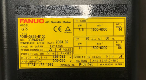 FANUC A06B-0855-B100