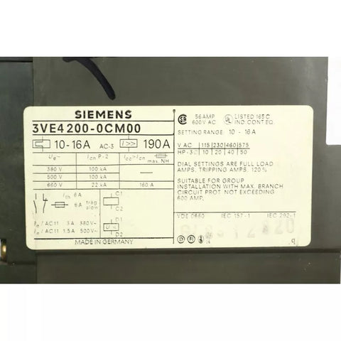 SIEMENS 3VE4200-0CM00