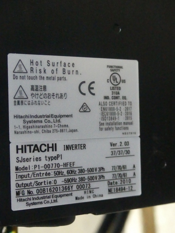 HITACHI P1-00770-HFEF