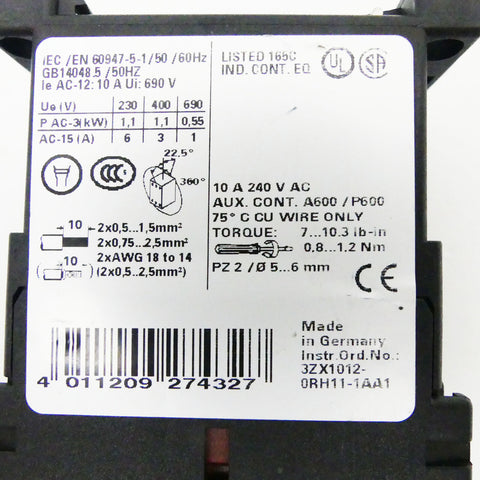 SIEMENS 3RH1131-1BB40 + 3RT1916-1BB00