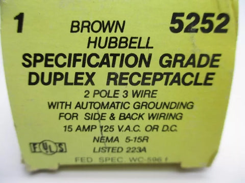 HUBBELL 5252