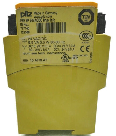 PILZ PZE 9P 24VACDC 8n/o 1n/c