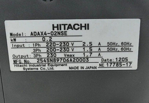 HITACHI ADAX4-02NSE