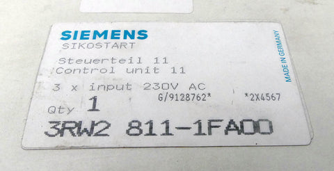 SIEMENS 3RW2 811-1FA0