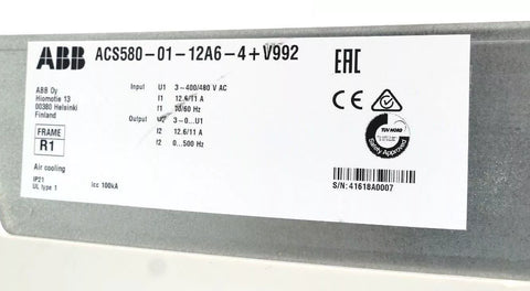 ABB ACS580-01-12A6-4+V992