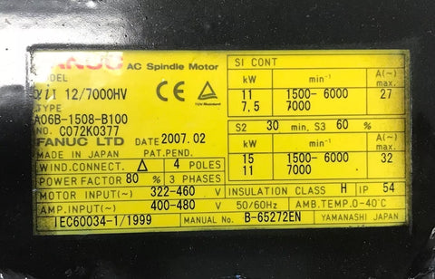 Fanuc A06B-1508-B100