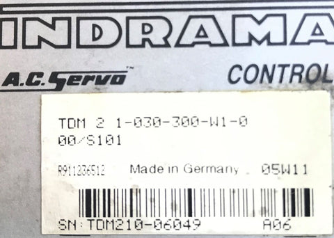 INDRAMAT TDM2.1-030-300-W1-000/S101