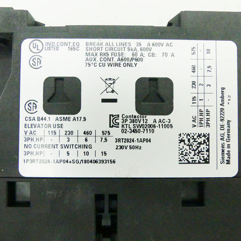 SIEMENS 3RT2024-1AP04