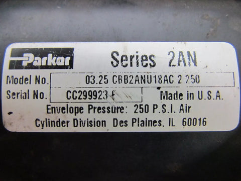 Parker 03.25 CBB2ANU18AC 2.250