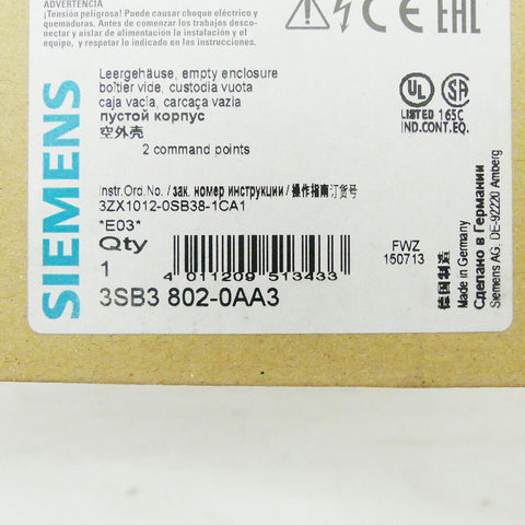 SIEMENS 3SB3802-0AA3