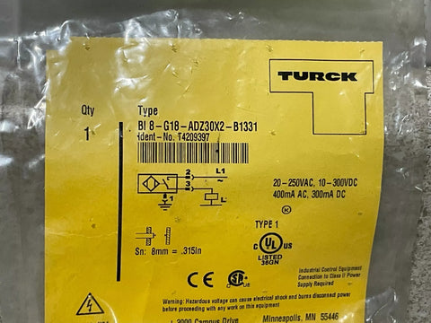 TURCK BI8-G18-ADZ30X2-B1331