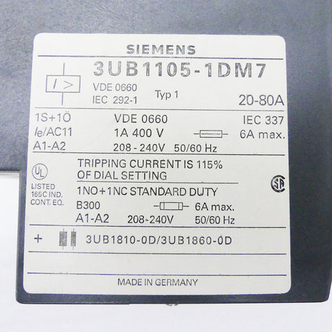 SIEMENS 3UB1105-1DM7