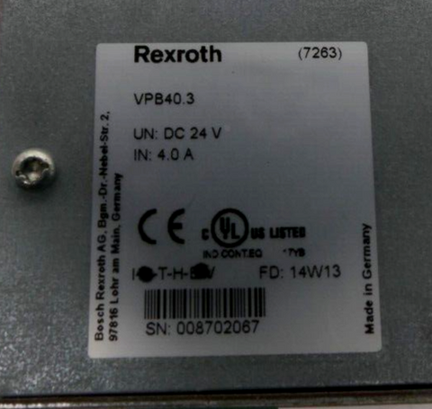 BOSCH REXROTH VPB40.3