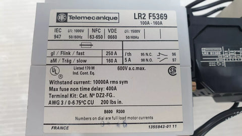 SCHNEIDER ELECTRIC TELEMECANIQUE LR2F5369