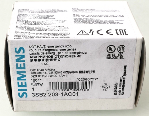 Siemens 3SB2203-1AC01