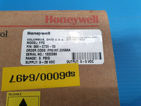 Honeywell FPG 060-C735-03