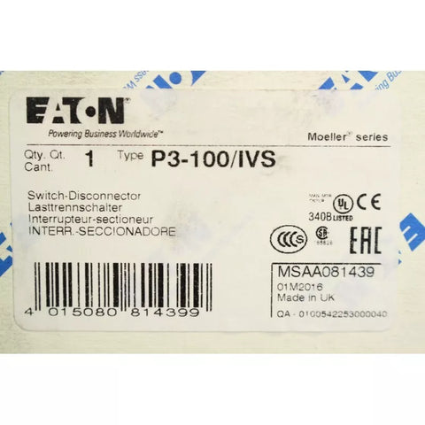 EATON P3-100/IVS