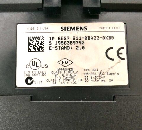 Siemens 6ES7211-0BA22-0XB0