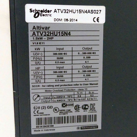 SCHNEIDER ELECTRIC ATV32HU15N4