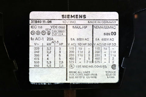 SIEMENS  3TB4011-0BM4