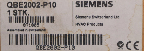 SIEMENS QBE2002-P10