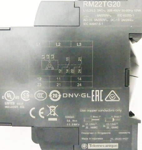 SCHNEIDER ELECTRIC RM22TG20