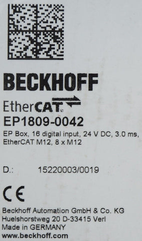 BECKHOFF EP1809-0042